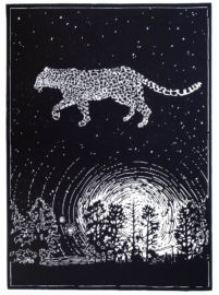 Nightwalk
42 x 30 cm
Paper size 59.4 x 42 cm
Edition of 15
Dated 2017
Hand printed on 200g Schoellershammer paper A linocut print by Carl Becker