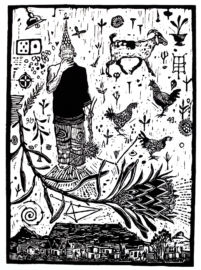 The Initiate
42 x 30 cm
Paper size 59.4 x 42 cm
Edition of 15
Dated 2017
Hand printed on 200g Schoellershammer paper. A Linocut print by Carl Becker